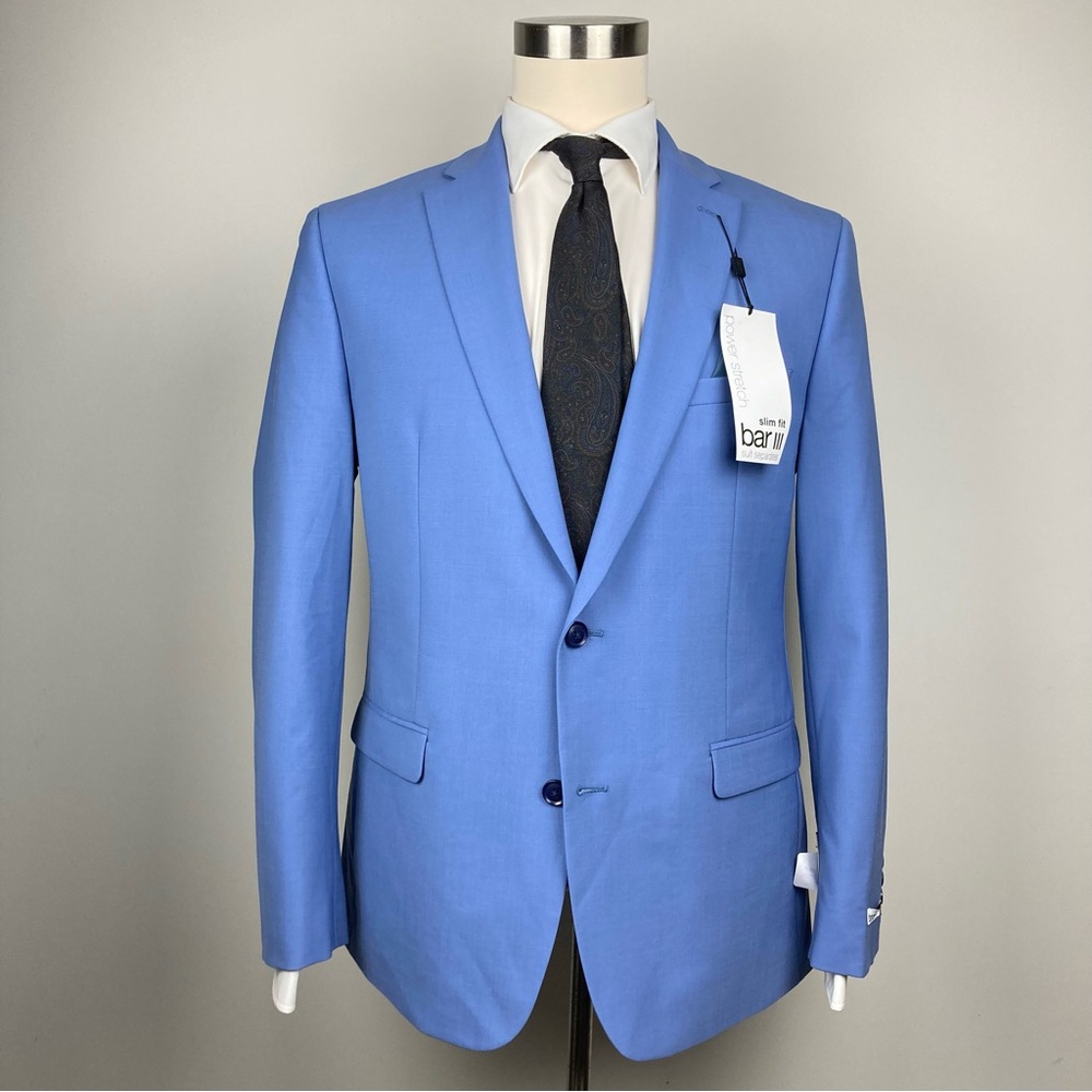 Bar III Blue slim Fit Suit Jacket E06923‎